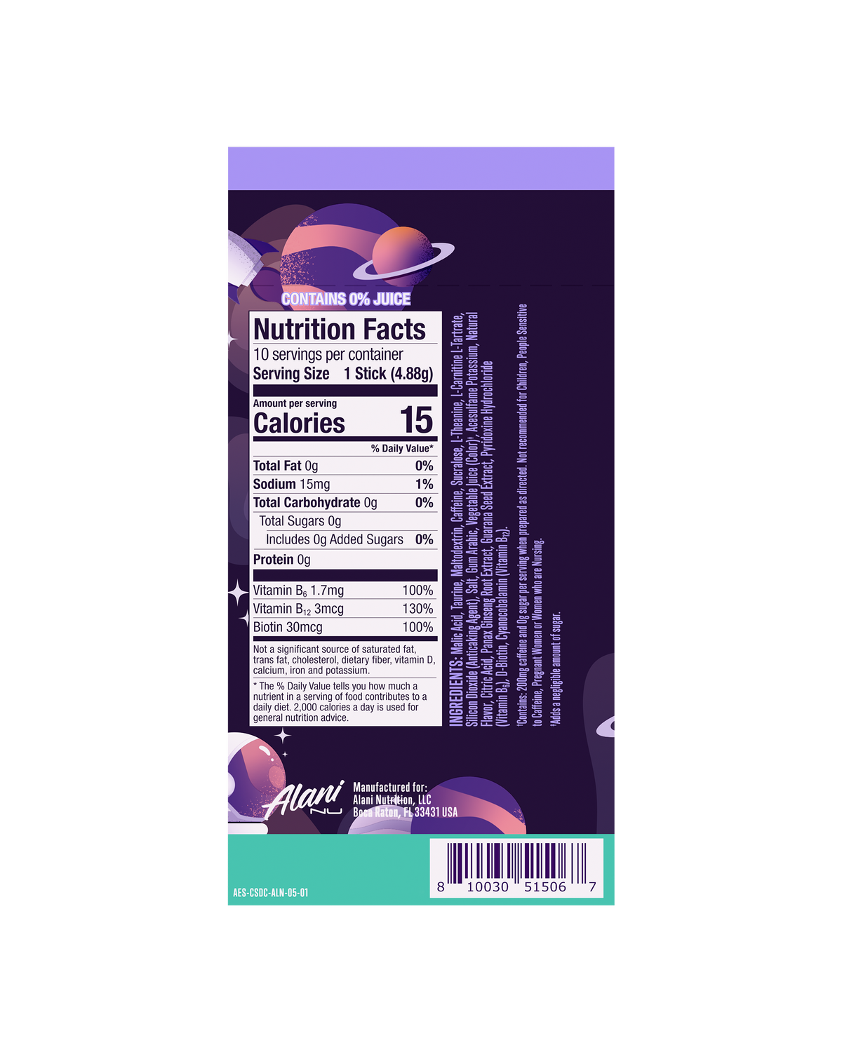 Cosmic Stardust Powdered Energy Mix, 10-Pack