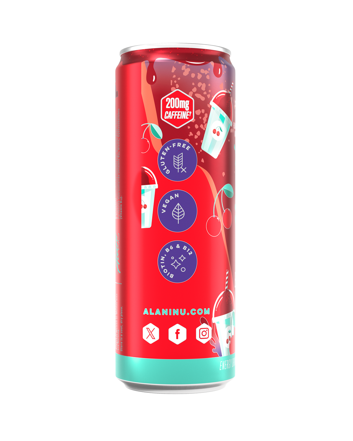 Cherry Slush Zero-Sugar Energy Drink, 12-Pack