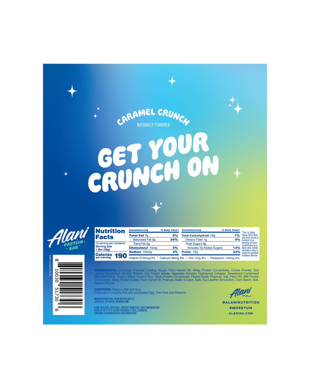 Caramel Crunch Gluten-Free Protein Bars - 12-Pack