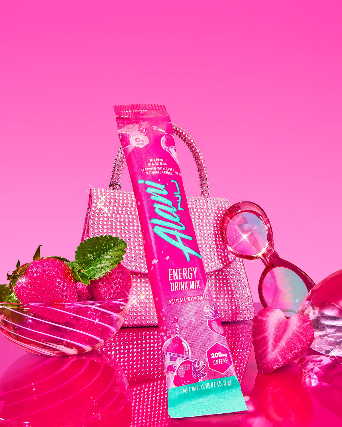 Pink Slush Energy Drink Mix Sticks - 10-Pack