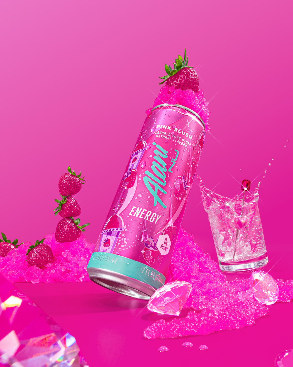 Pink Slush Strawberry Energy Drink - 12-Pack