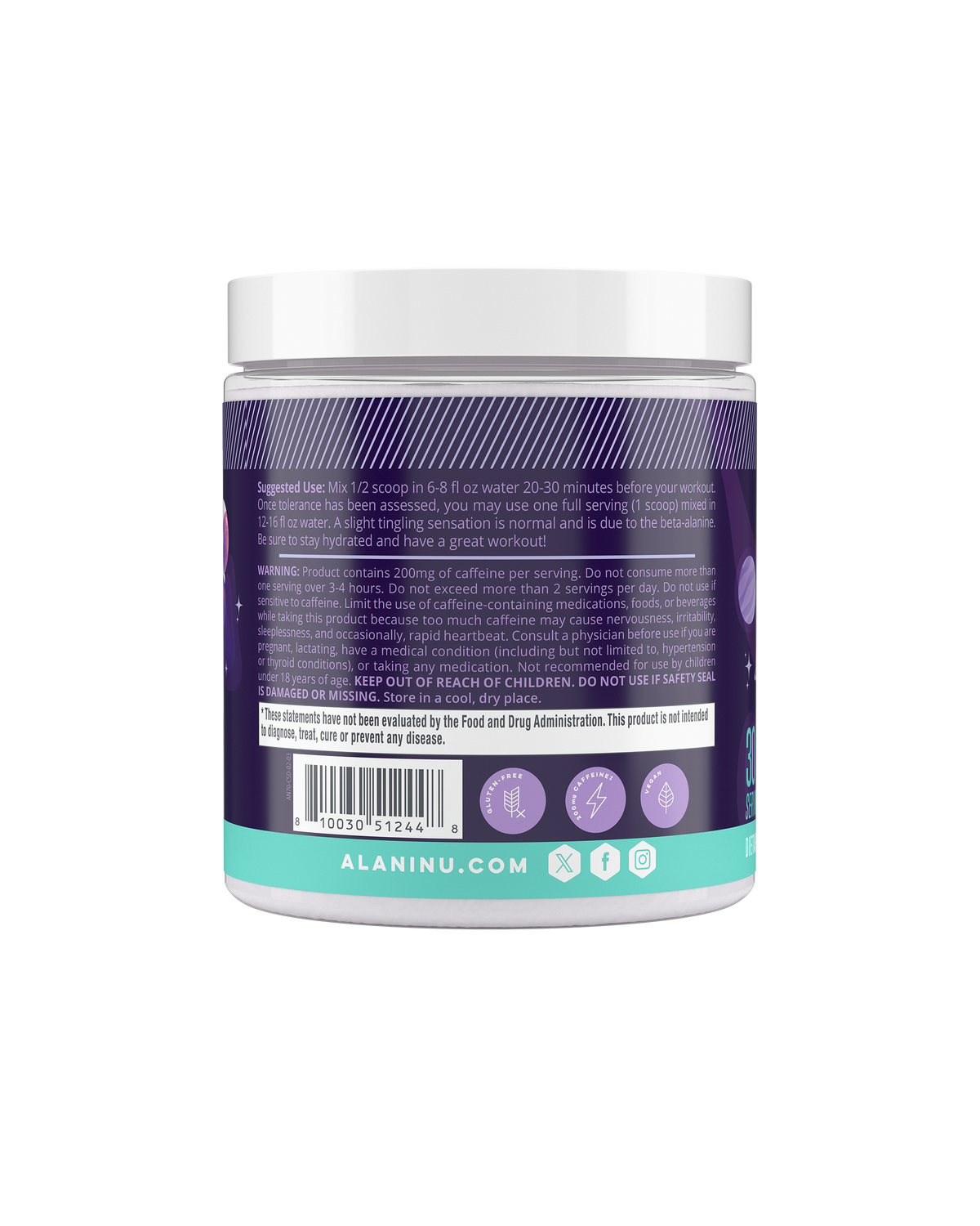 Cosmic Stardust Pre-Workout Supplement, 30 Servings