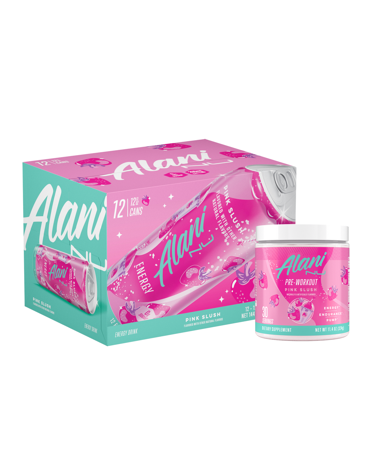 Pink Slush Pre-Workout and Energy Drink Bundle
