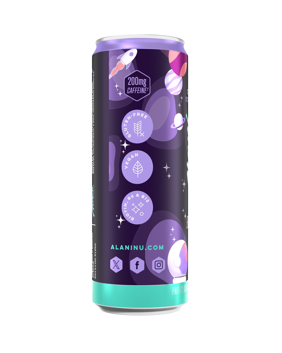 Cosmic Stardust Energy Drink, No Sugar, 12-Pack