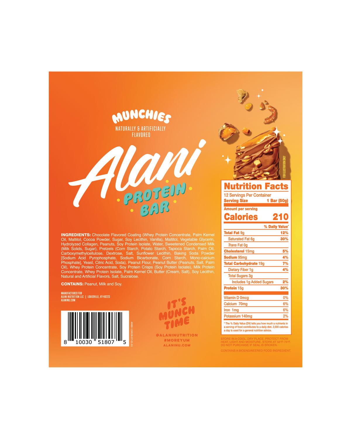 Munchies Sweet and Salty Protein Bars - 12-Pack
