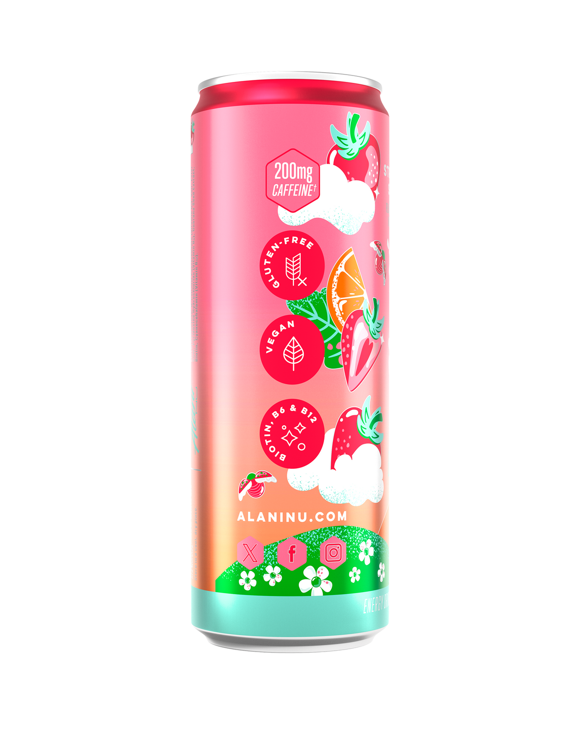 Strawberry Sunrise Energy Drink, 12-Pack