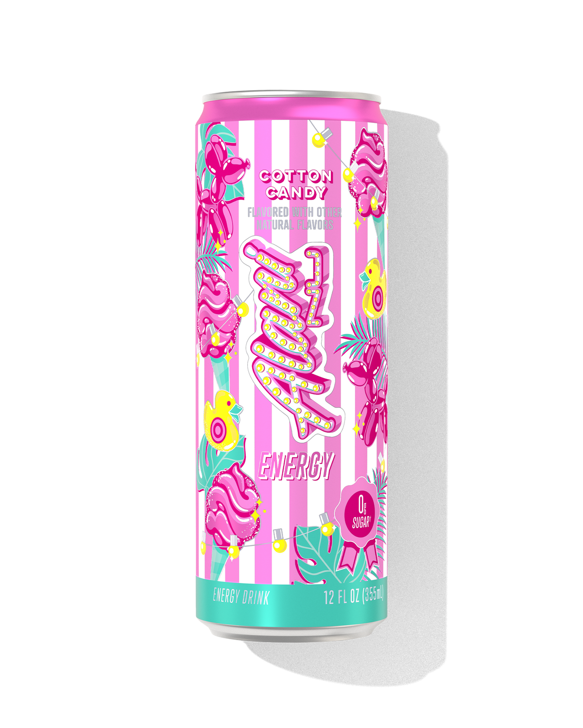 Cotton Candy Zero-Sugar Energy Drink, 12-Pack