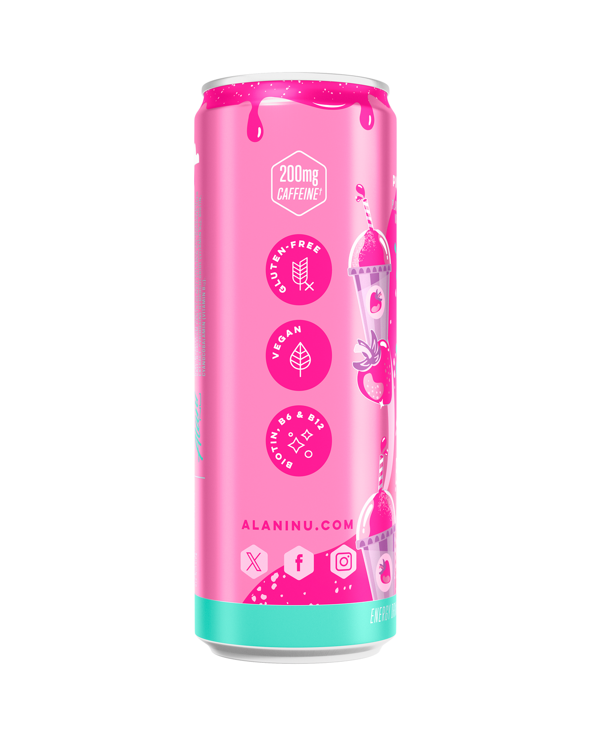 Pink Slush Strawberry Energy Drink - 12-Pack