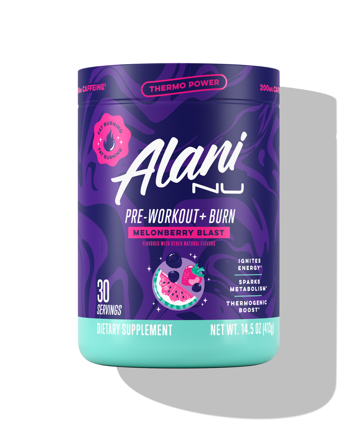 Melonberry Blast Thermo Pre-Workout+ Burn, 30 Servings